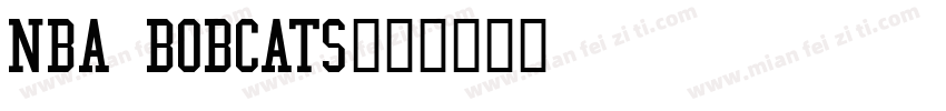 NBA Bobcats字体转换